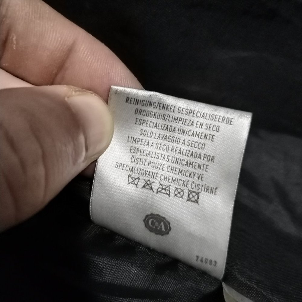 VTG C&A Jacket Women 14 Black Nappa Leather Trench Coat Long Leg Slit Steampunk - Picture 3 of 16